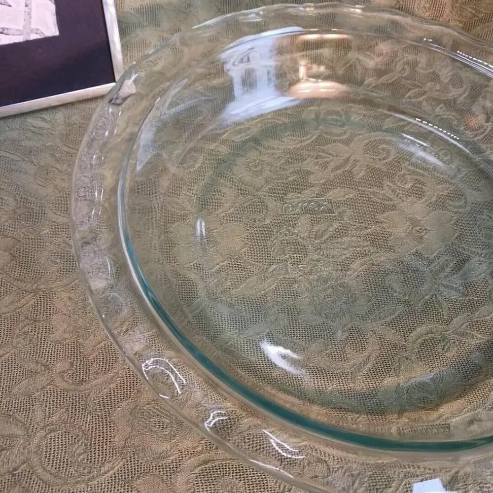 Vintage Pyrex Clear Glass Pie Dish 11 1/4 Inch
